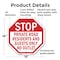 Signmission Stop Private Road Residents and Gue, 18 Inch X 18 Inch, Plastic Sign OC-P-18-83 - alternate 2