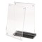 Deflecto Acrylic Tabletop Sign Holder, 4 x 6 Insert, Clear WP249-TR46B - alternate 1
