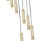 Z-Lite Stari 7-Light Chandelier, 18 in W, Modern Gold 1956P-7R-MGLD - alternate 2
