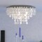 Vaxcel Elsa 24-in W Satin Nickel Capiz Shell Coastal Flush Mount Ceiling Light Fixture C0118 - alternate 2