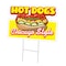 Signmission Hot Dogs Chicago Style Yard & Stake plastic coroplast window, 1216-Hot Dogs Chicago Style C-DC-1216-DS-Hot Dogs Chicago Style - alternate 1