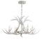 Jonathan Y Eldora 26" 4-Light Rustic Farmhouse Adjustable Resin Antler LED Chandelier, White JYL6301B - alternate 2