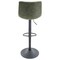 Leisuremod Tilbury Modern Adjustable Bar Stool with Footrest and 360-Degree Swivel, Olive Green TS29G - alternate 2