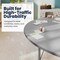 Flash Furniture Commercial Adjustable Height Kidney Activity Table with Locking Casters-Gray XU-A4872-KIDNY-GRY-T-P-CAS-GG - alternate 2