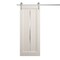 Sartodoors Modern Barn Door 42 x 96 inches, Ego 5014 Painted White Oak, 8FT Silver Rail Track Heavy Hardware EGO5014BD-S-PWO-4296 - alternate 1
