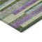 Homeroots 8' X 10' Moss Green Olive Green And Purple Striped Washable Indoor Outdoor Area Rug 613269 - alternate 2