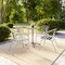 Flash Furniture Round Table Set, Aluminum, Plastic, Stainless Steel, Grey TLH-ALUM-24RD-017BCHR4-GG - alternate 2