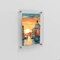 Fab Glass And Mirror Double Panel Acrylic Floating Wall Frame Size: 23in x27 for Art 20in x24in Chrome F2AC3M23X27CH - alternate 2