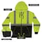 Ergodyne L Lime Type R, Class 3 Essential Hi-Vis Zip-Up Hoodie 8312BK - alternate 2