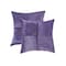 Homeroots Set of Two 18" Purple Cowhide Throw Pillows, 2PK 544612 - alternate 2