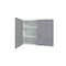 Cambridge Radiance 24inW x 12in D x 30inH Ready to Assemble Slab Corner Diagonal Kitchen Cabinet in Matte Grey SA-WC2430-MG-KIT - alternate 2