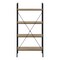 Homeroots 48" Taupe Metal Four Tier Etagere Bookcase 489798 - alternate 2