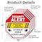 Signmission Security Alert Trespassers Will Be, 10 inch X 10 inch, Aluminum Metal Signs, 5PK OC-A-5Pack-10-5 - alternate 2