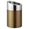 Service Ideas Tabletop Trash Can with Angled Top, 1.5 Liter, Rose Gold TTR15BSRG - alternate 1