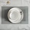 Dinewares Perlaceo Luxurious Collection of 24-Piece White with Gold Rim Bone China Dinnerware Set - QI004761.24 - alternate 2