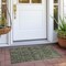 Homeroots 2' X 3' Moss Green and Gray Oriental Washable Non Skid Indoor Outdoor Area Rug 563808 - alternate 2