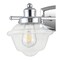 Jonathan Y Orleans 16.75" 2-Light Iron/Glass schoolhouse LED Vanity Light, Chrome JYL3531A - alternate 2