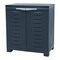 Homeroots 23in Charcoal Plastic Accent Cabinet With Two Doors 668939 - alternate 2
