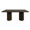 Homeroots 72" Dark Brown Solid Wood Double Pedestal Base Dining Table 611873 - alternate 1