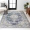 Jonathan Y Bausch Bohemian Distressed Chenille Non-Slip Machine-Washable Dark Gray/Yellow 8ft x 10ft Area Rug WSH201C-8 - alternate 2