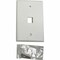 Eaton Tripp Lite Series Safe-IT 1-Port Single-Gang Keystone Wall Plate, Antibacterial, Ivory Matte, TAA N042AB-001-IVM - alternate 1
