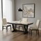 Homeroots 72" Black Wood Trestle Base Dining Table 654252 - alternate 2