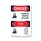 Signmission Safety Sign, OSHA Danger, 7" Height, Forklift Traffic Be Alert Bilingual, D-57-VC-1265 OS-DS-D-57-VC-1265 - alternate 1