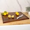 Happimess Eldridge Extra Large 24"W x 18"D Handcrafted Acacia Wood Grain Thick Reversible Cutting Board w/Jui CUT1000B - alternate 2