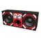 Deejay Led Loaded Box w/Two Despacito Heavy Duty 10-in Woofers One Horn and w/Two Bullet Tweeters RED TBH10RED - alternate 2