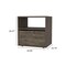 Homeroots 20" Dark Brown Wood Nightstand 488505 - alternate 2