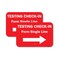 Signmission Testing Check-in Form Single Line Right Arrow, 12'' X 18'' 2 Signs, Heavy Gauge Aluminum, 2PK A-1218-2PACK-25474 - alternate 1