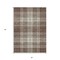 Homeroots 3' X 5' Brown Black And Ivory Plaid Washable Indoor Outdoor Area Rug 596315 - alternate 2
