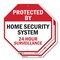 Signmission Protected By Home Security System 2, 6 inch X 6 inch, Plastic Sign, 2PK OC-P-2PACK-6-169 - alternate 1