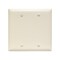 Pass & Seymour Blank Wallplate, 4.68 in L, 4-3/4 in W, 0.07 in Thick, 2 -Gang, Nylon, Light Almond TP23LACC12 - alternate 2