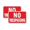 Signmission No Trespassing Sign, 12'' X 18'' 2 Signs, Heavy Gauge Aluminum, 2PK A-1218-2PACK-24943 - alternate 1