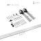 Sartodoors Sturdy Barn Door White 30x84 Solid Core Modern Interior QUADRO4522BD-S-WS-3084 - alternate 2