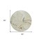 Homeroots 8' Ivory Gray And Gold Round Abstract Washable Indoor Outdoor Area Rug 597778 - alternate 2