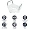 Flash Furniture HERCULES White Elevated Toilet Seat with Height Adjustable Padded Arms and Locking Safety Mechanism DC-HY6605-WHT-GG - alternate 2