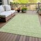 Homeroots 5' X 8' Artichoke Green Mint Green And Ivory Floral Washable Indoor Outdoor Area Rug 582315 - alternate 2