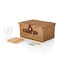Picnic Time Family Of Brands Classic Wine & Cheese Picnic Basket, Red & White Gingham Pattern 205-19-300-000-0 - alternate 2