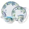 Elama Blue Fiesta 16 Piece Round Porcelain Dinnerware Set ELM-BLUEFIESTA16 - alternate 1