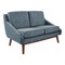 Office Star Products Lounge Seating/Davenport Mid-Century Loveseat, Navy SL4422R-MC3 - alternate 1