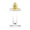 Homeroots Set of Two Clear And Gold Crystal Pepper Shakers 376094 - alternate 1