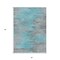 Homeroots 5' X 8' Teal Blue Charcoal And Gray Abstract Washable Indoor Outdoor Area Rug 587183 - alternate 2
