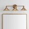 Jonathan Y July 26.5" 3-Light Industrial Farmhouse Metal Vanity Light, Brass Gold JYL7431A - alternate 2
