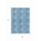 Homeroots 3' X 5' Denim Blue Sky Blue And Ivory Floral Medallion Washable Indoor Outdoor Area Rug 614581 - alternate 2