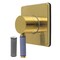 Kingston Brass Single-Handle Six-Way Diverter Valve with Square Trim Kit, Brushed Brass KS4047KPS - alternate 1