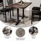 Flash Furniture Bennett 30 in x 60 in Solid Wood Indoor Tabletop in Dark Brown with 22 in x 22 in Dining Height GSF-REC3060-DKBRN-T2222-GG - alternate 2