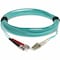 Add-On This Is A 5M Lc (Male) To St (Male) Aqua Duplex Riser-Rated Fiber ADD-ST-LC-5M5OM4 - alternate 2