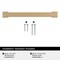 Amerock Bridgeport 5-1/16 inch (128mm) Center-to-Center Champagne Bronze Cabinet Pull, 25PK 25VMP37032CZ - alternate 2